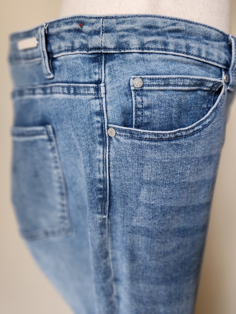 Soft Surroundings Wide Leg Stretch Jeans Medium Wash Denim Plus Size 18W - Picture 5 of 13